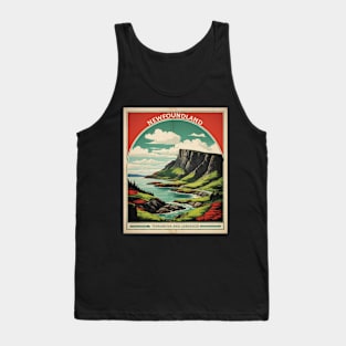 Newfoundland Canada Vintage Poster Tourism Tank Top